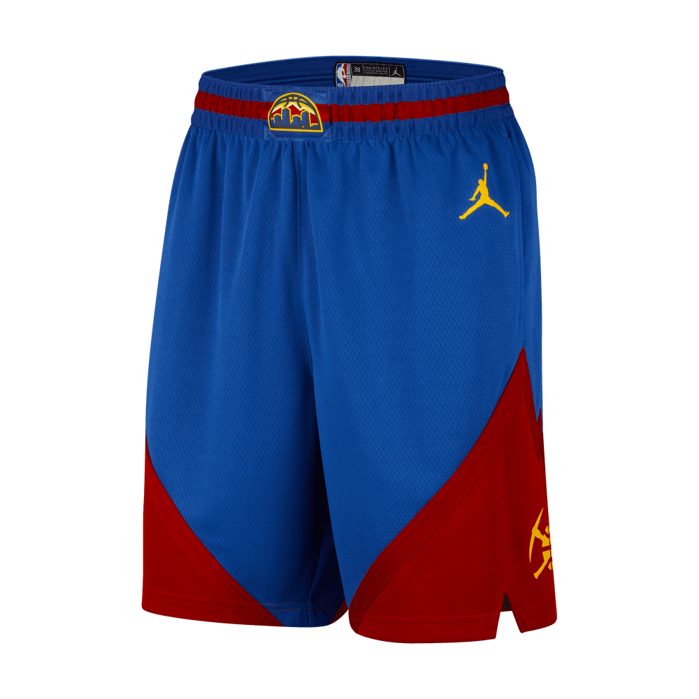 Denver Nuggets Statement Edition Men's Jordan Dri-FIT NBA Swingman Basketball Shorts 'Blue/Team Crimson'
