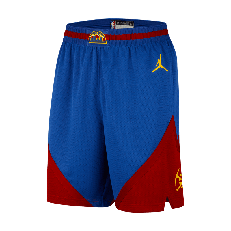 Denver Nuggets Statement Edition Men's Jordan Dri-FIT NBA Swingman Basketball Shorts 'Blue/Team Crimson'