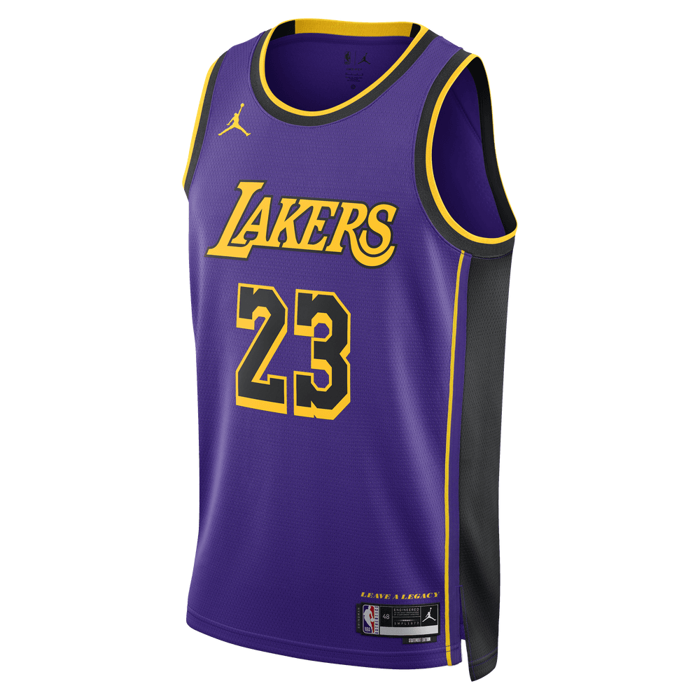 LeBron James Los Angeles Lakers Statement Edition Jordan Dri-FIT NBA Swingman Jersey 'Purple'