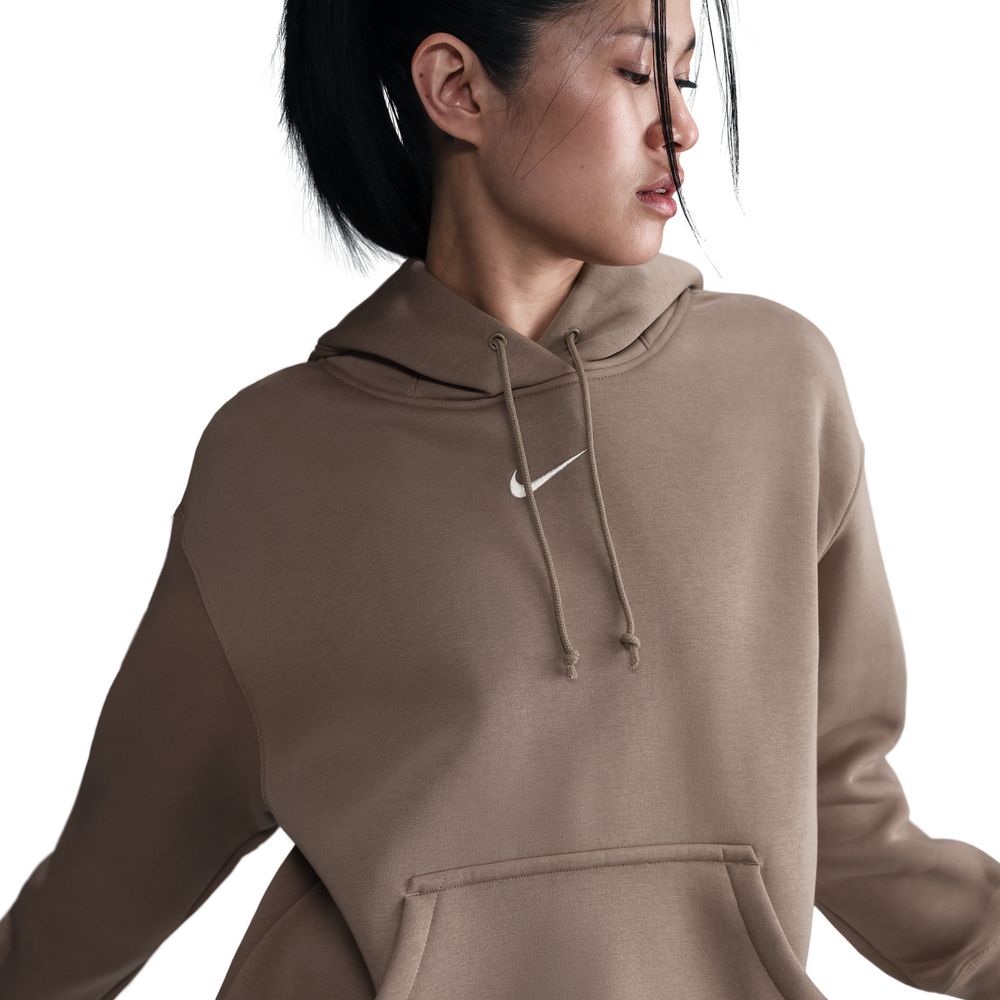 Nike Sportswear Phoenix Fleece Women's Oversized Pullover Hoodie 'Brown/Sail'