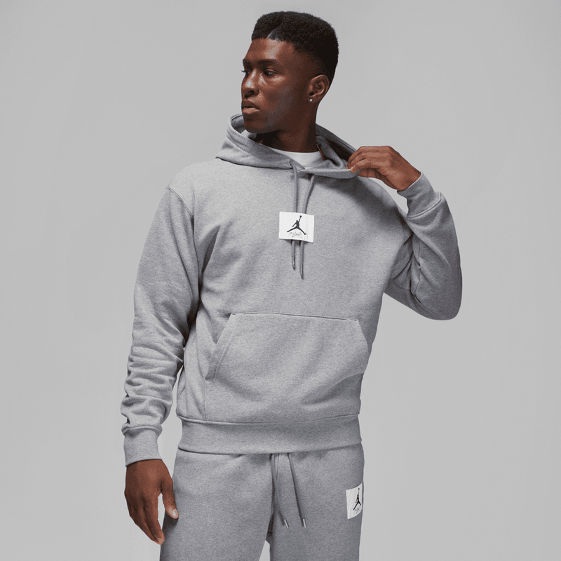 Jordan Flight Fleece Men's Pullover Hoodie 'Carbon Heather'