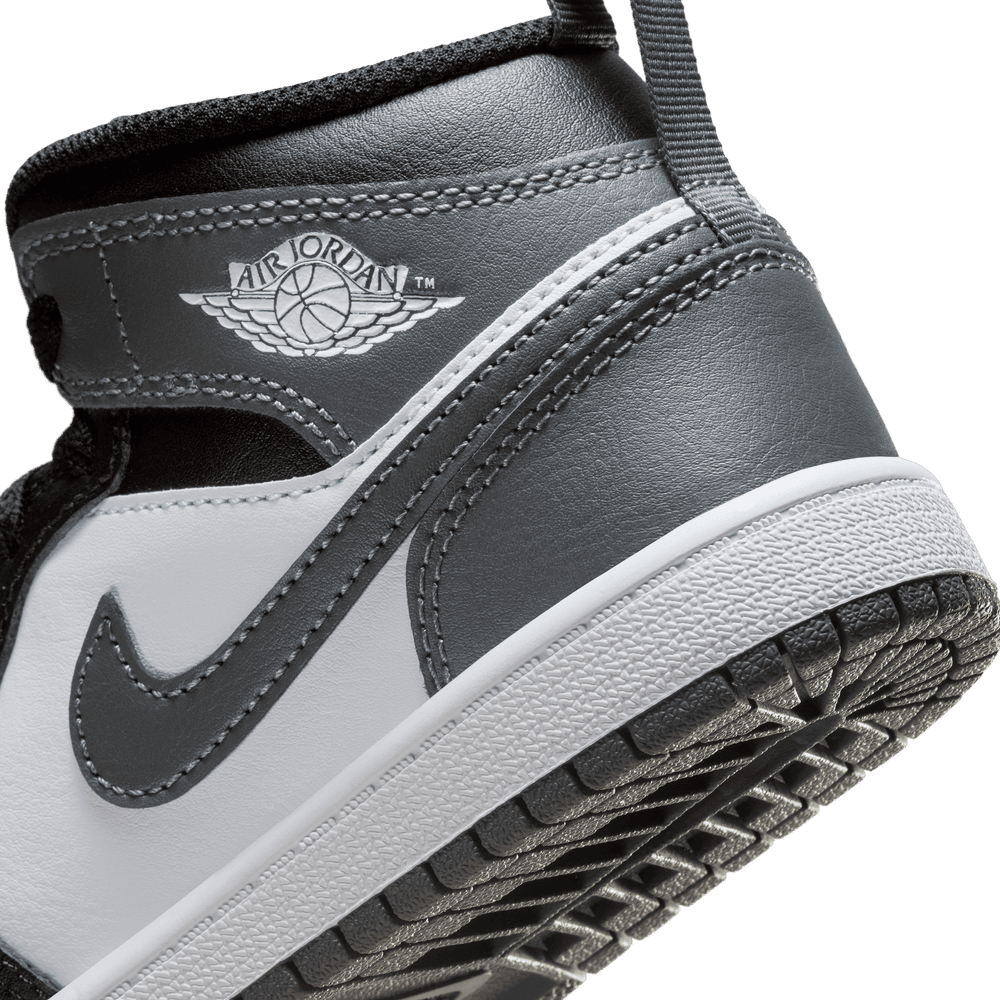 Jordan 1 Mid 'Black/Iron Grey'