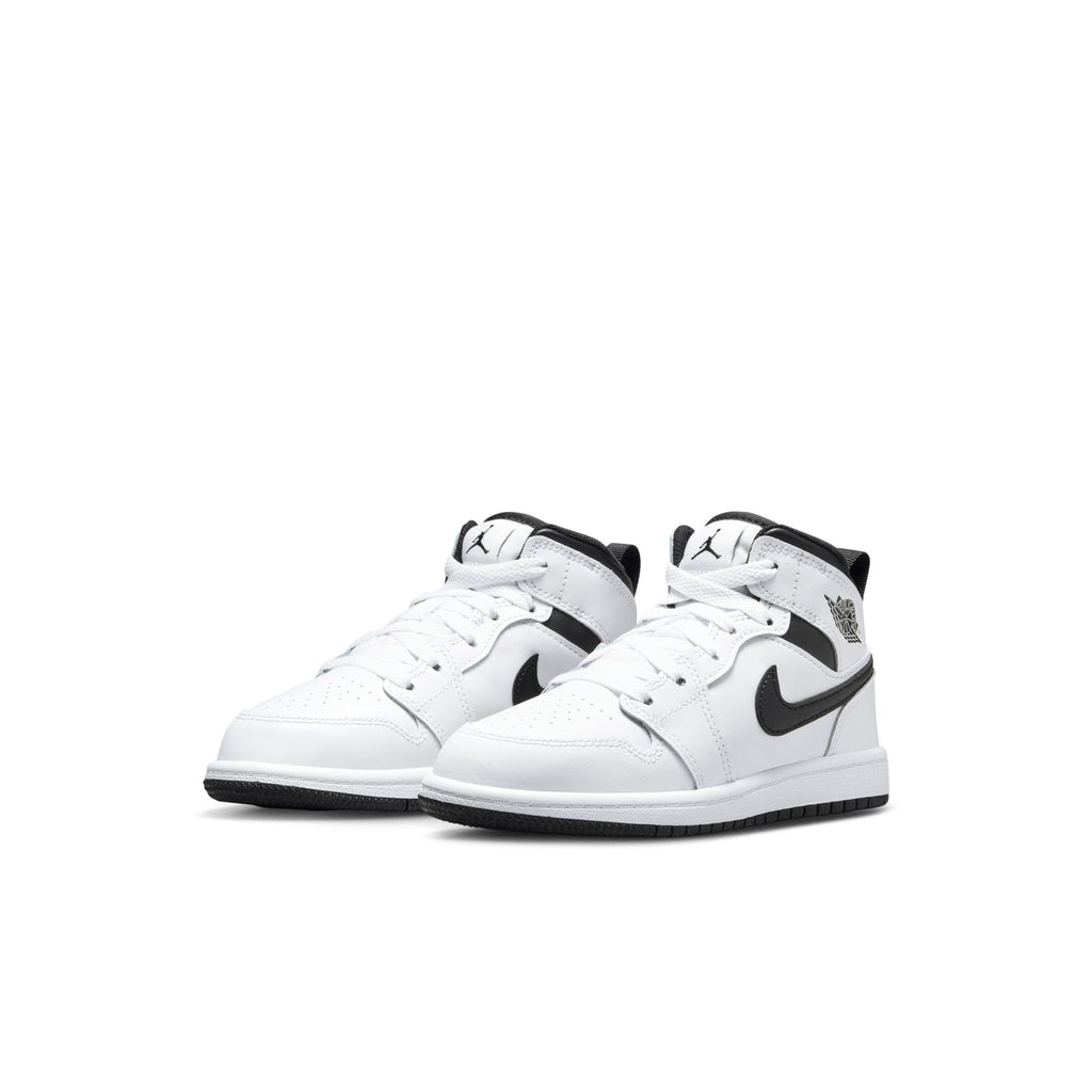 Jordan 1 Mid Little Kids' Shoes (PS) 'White/Black'