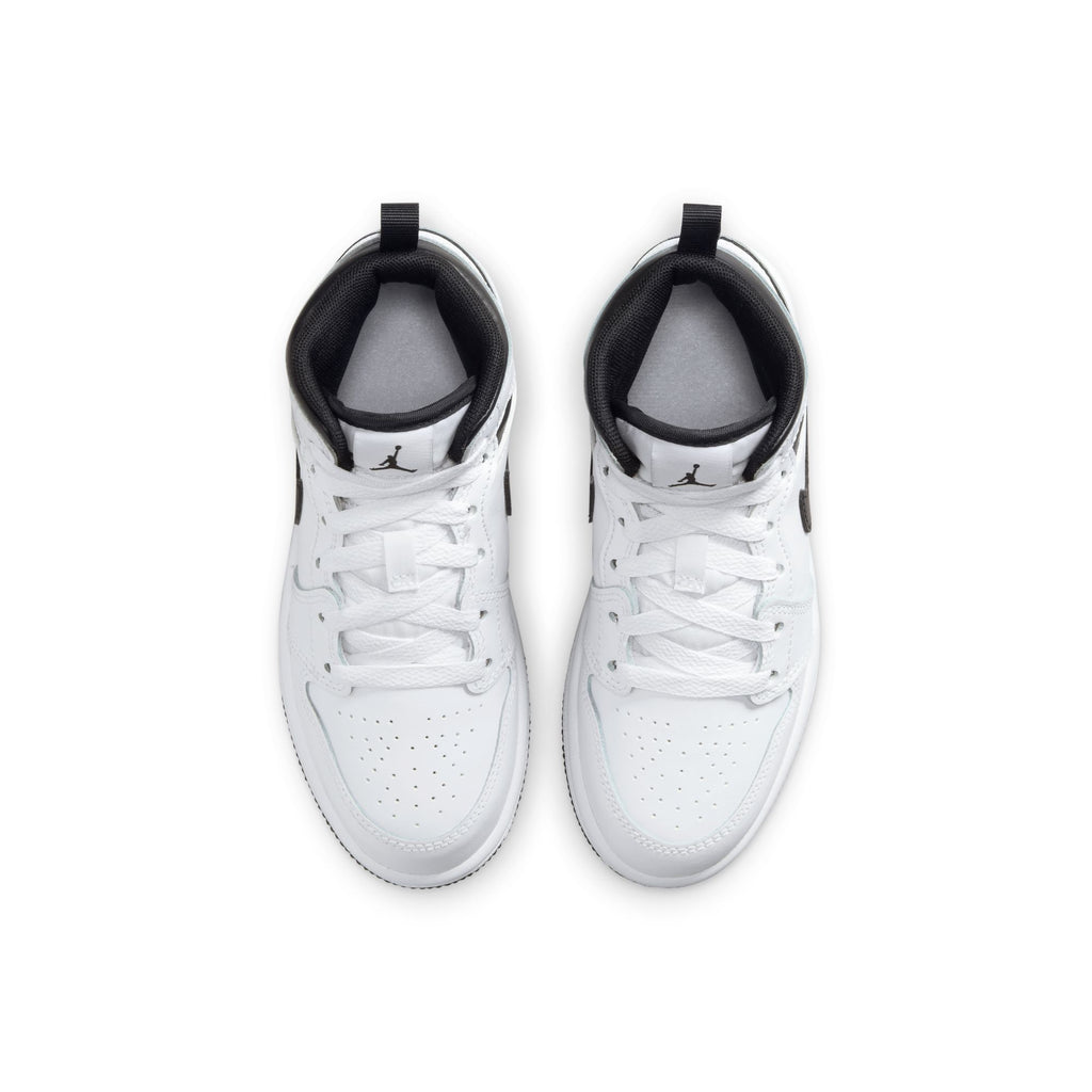 Jordan 1 Mid Little Kids' Shoes (PS) 'White/Black'