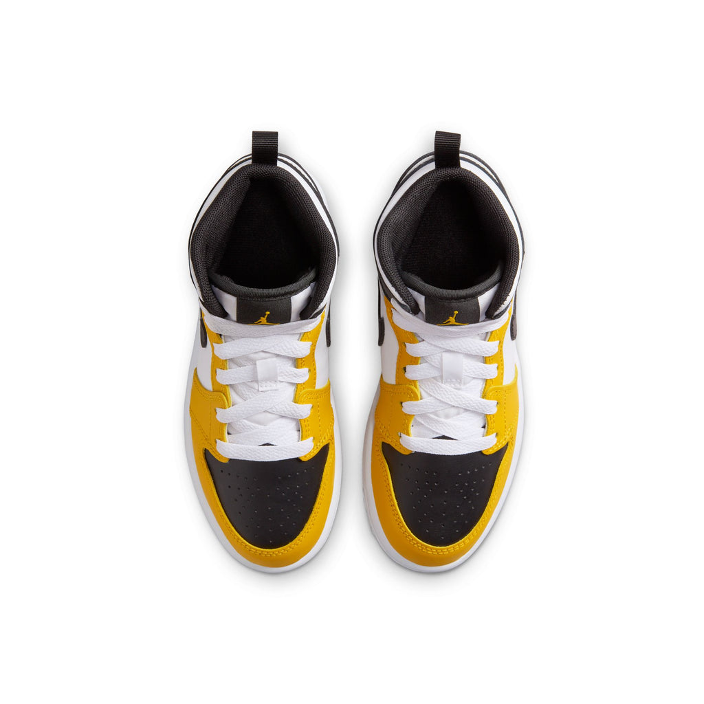 Jordan 1 Mid Little Kids' Shoes (PS) 'Yellow Ochre/Black/White'