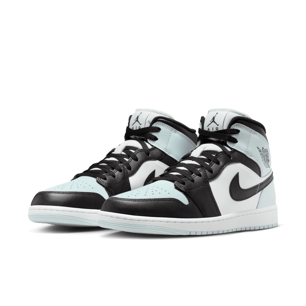 Air Jordan 1 Mid Men's Shoes 'Black/Squadron Blue'