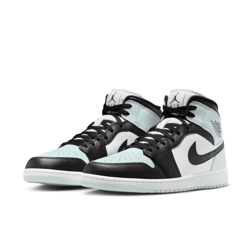 Air Jordan 1 Mid Men's Shoes 'Black/Squadron Blue'