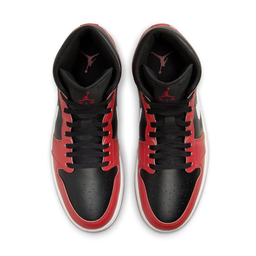 Air Jordan 1 Mid Men's Shoes 'Black/White/Gym Red'