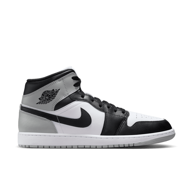Air Jordan 1 Mid Men's Shoes 'White/Black/Gey'