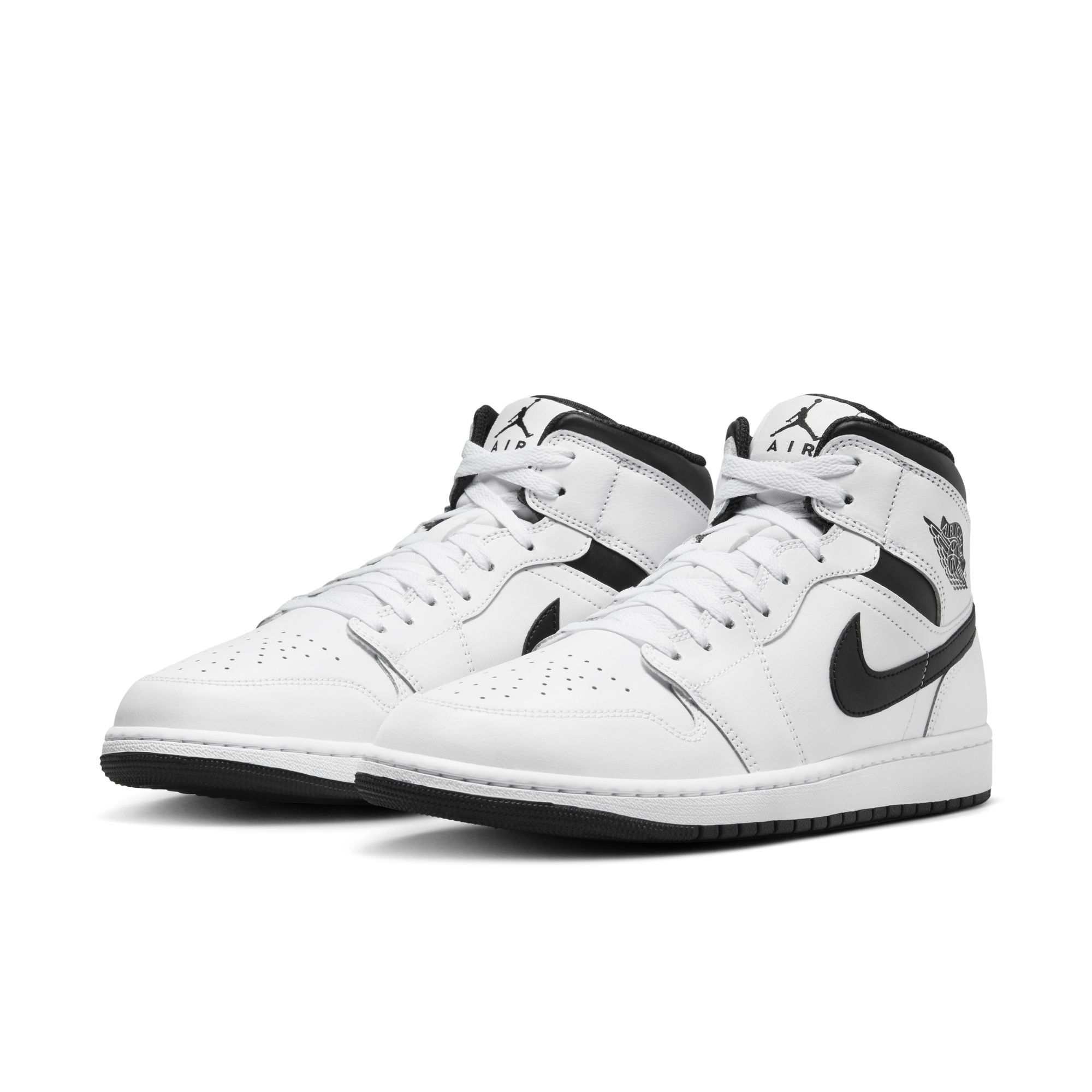 Air Jordan 1 Mid Men's Shoes 'White/Black' – Bouncewear