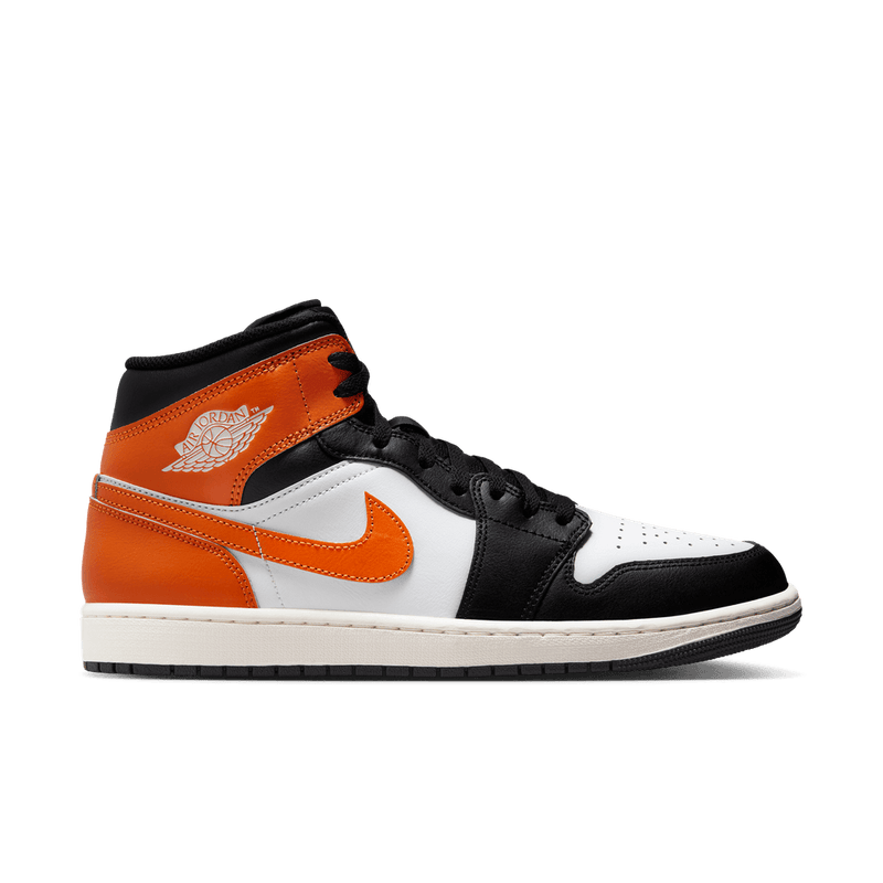 Air Jordan 1 Mid Men's Shoes 'Starfish/Black/Sail'