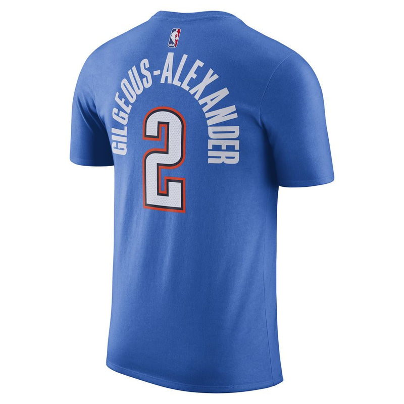 Shai Gilgeous-alexander Oklahoma City Thunder Men's Nike NBA T-Shirt 'Blue'