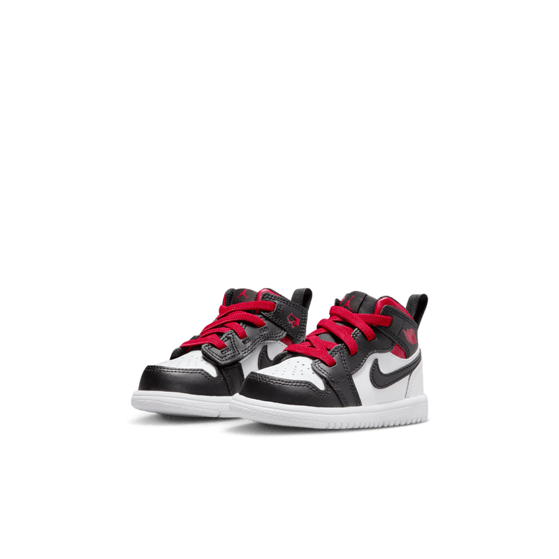 Jordan 1 Mid Alt Baby/Toddler Shoe (TD) 'White/Red/Black'