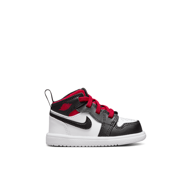 Jordan 1 Mid Alt Baby/Toddler Shoe (TD) 'White/Red/Black'