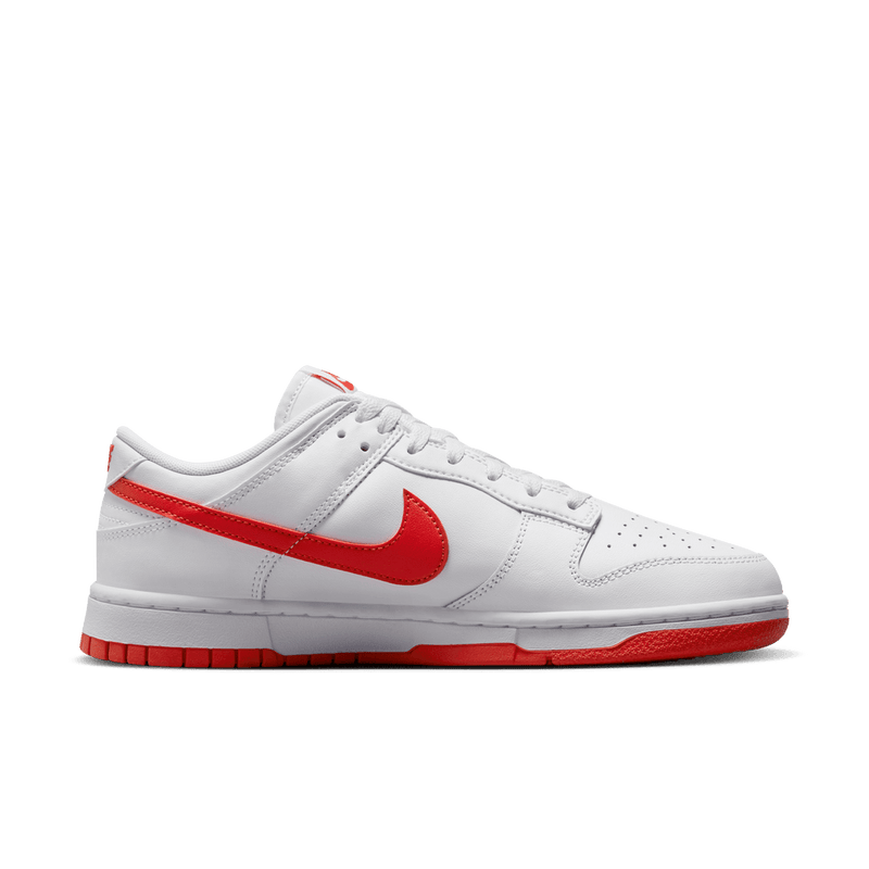 Nike Dunk Low Retro Men's Shoes 'White/Picante Red'