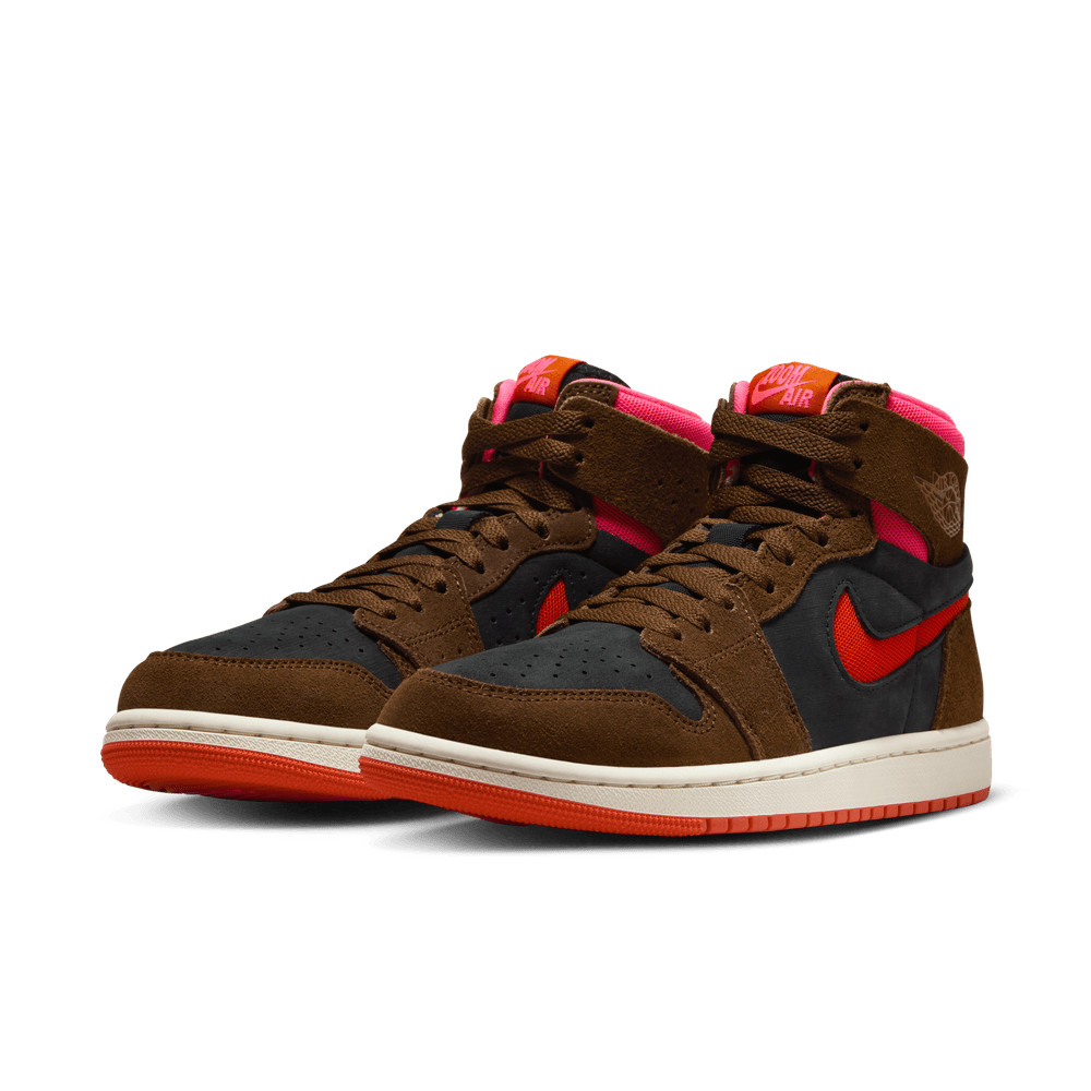 Air Jordan 1 Zoom CMFT 2 Women's Shoes 'Cacao/Picante Red'Black'