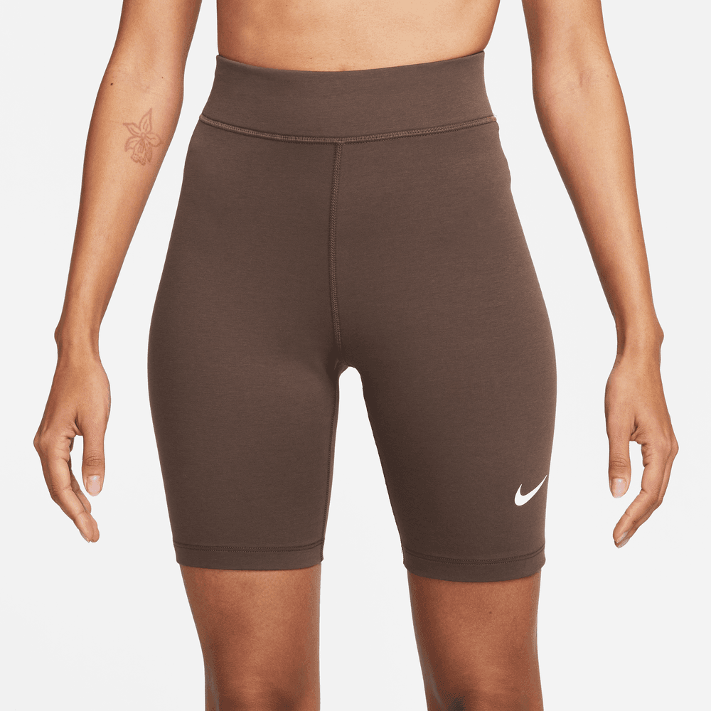 Nike Sportswear Classics Women's High-Waisted 8" Biker Shorts 'Baroque Brown/Sail'