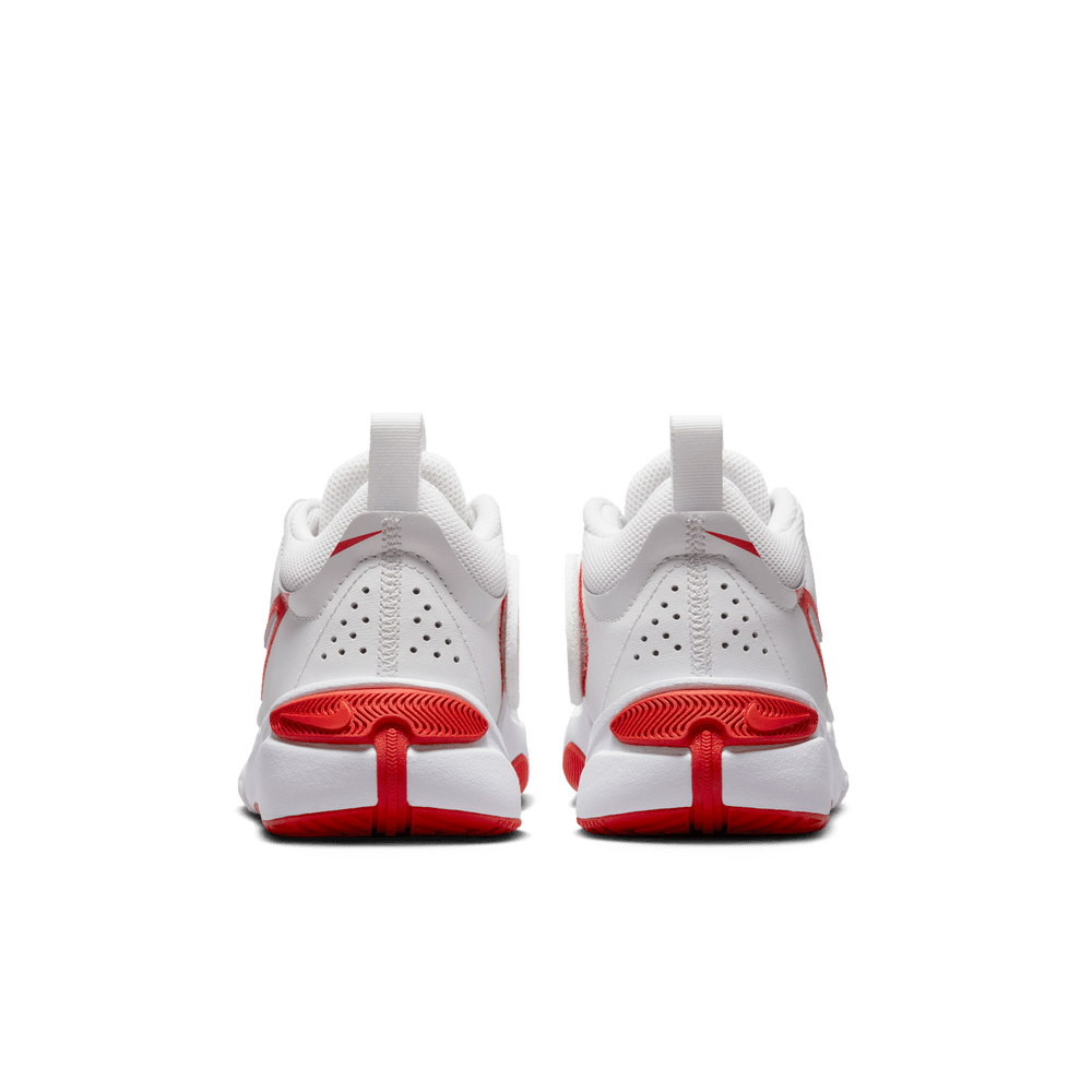 Nike Team Hustle D 11 Big Kids' Basketball Shoes (GS) 'White/Red'