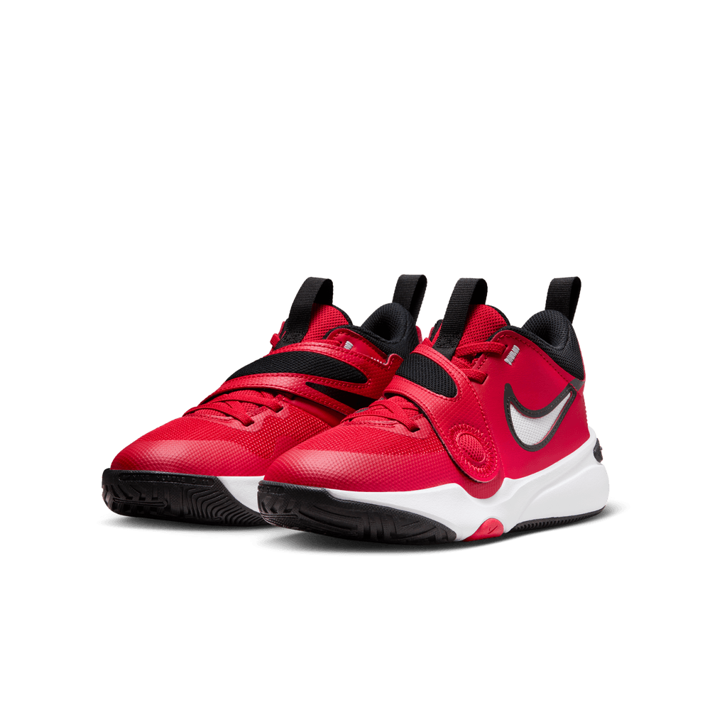 Nike Team Hustle D 11 Big Kids' Basketball Shoes (GS) 'Red/Black/White'