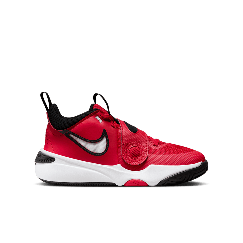 Nike Team Hustle D 11 Big Kids' Basketball Shoes (GS) 'Red/Black/White'