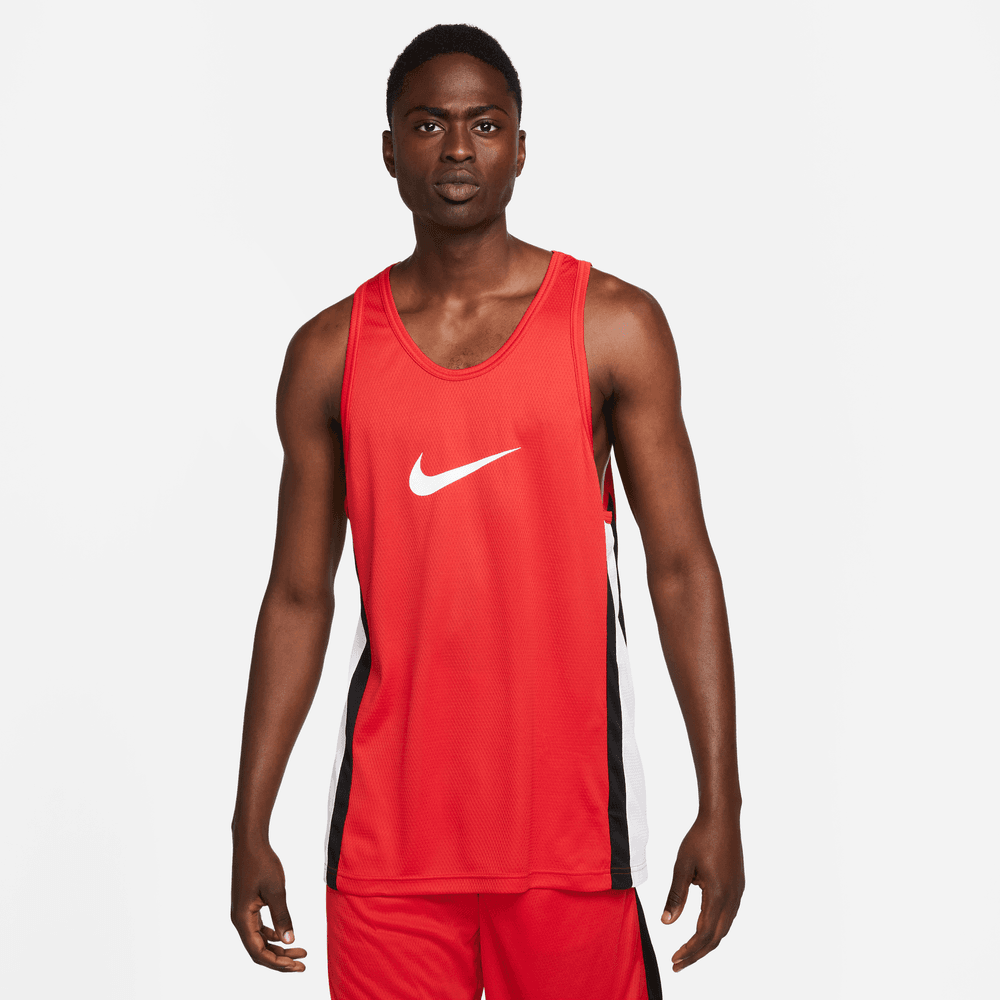 Nike Icon Men's Dri-FIT Basketball Jersey 'Red/White/Black'