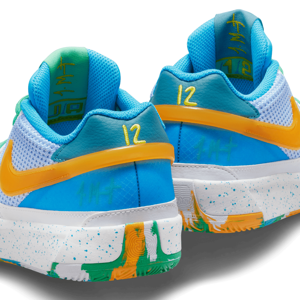 Ja Morant Ja 1 Big Kids' Basketball Shoes (GS) 'White/Sundial/Cobalt'