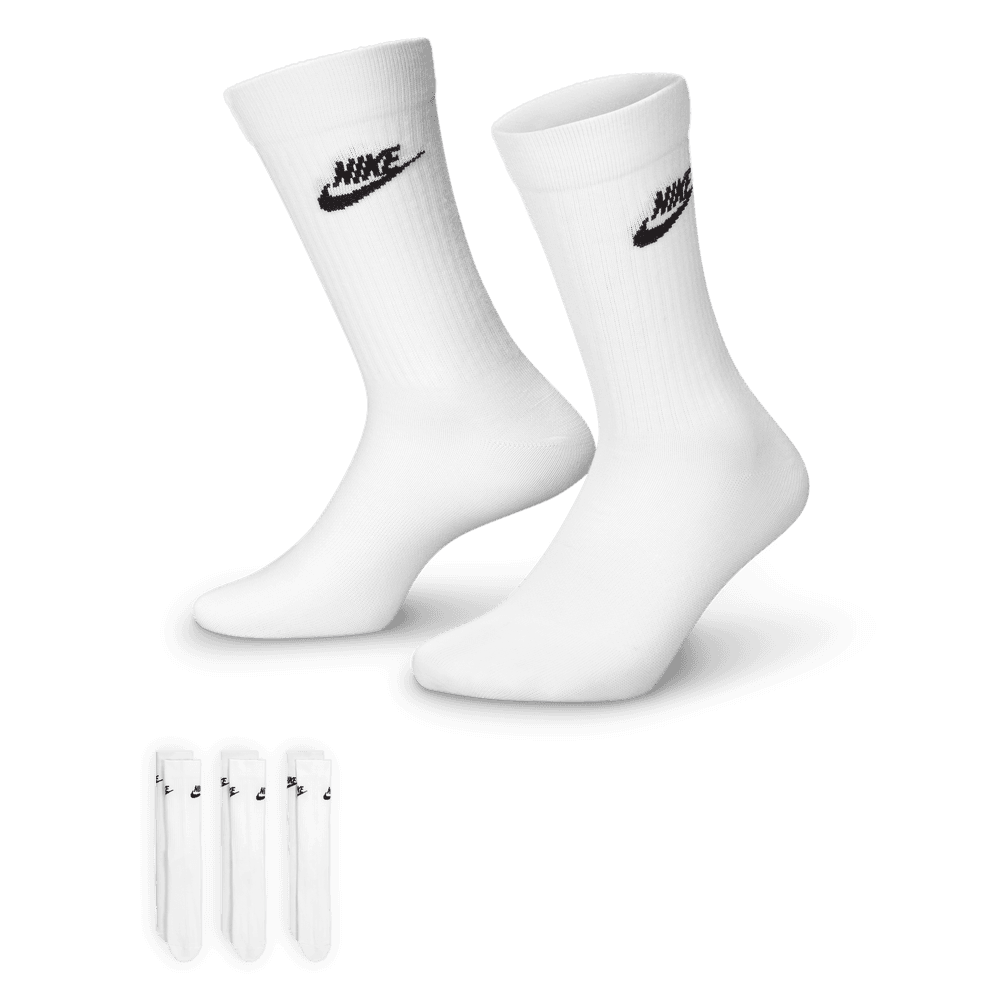 Nike Sportswear Everyday Essential Crew Socks (3 Pairs) 'White/Black'
