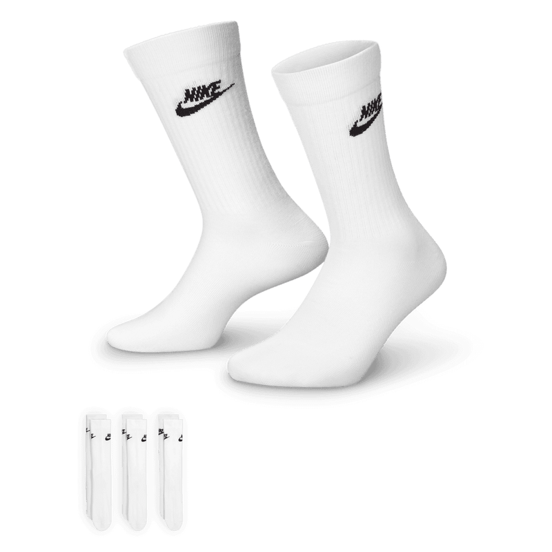 Nike Sportswear Everyday Essential Crew Socks (3 Pairs) 'White/Black'