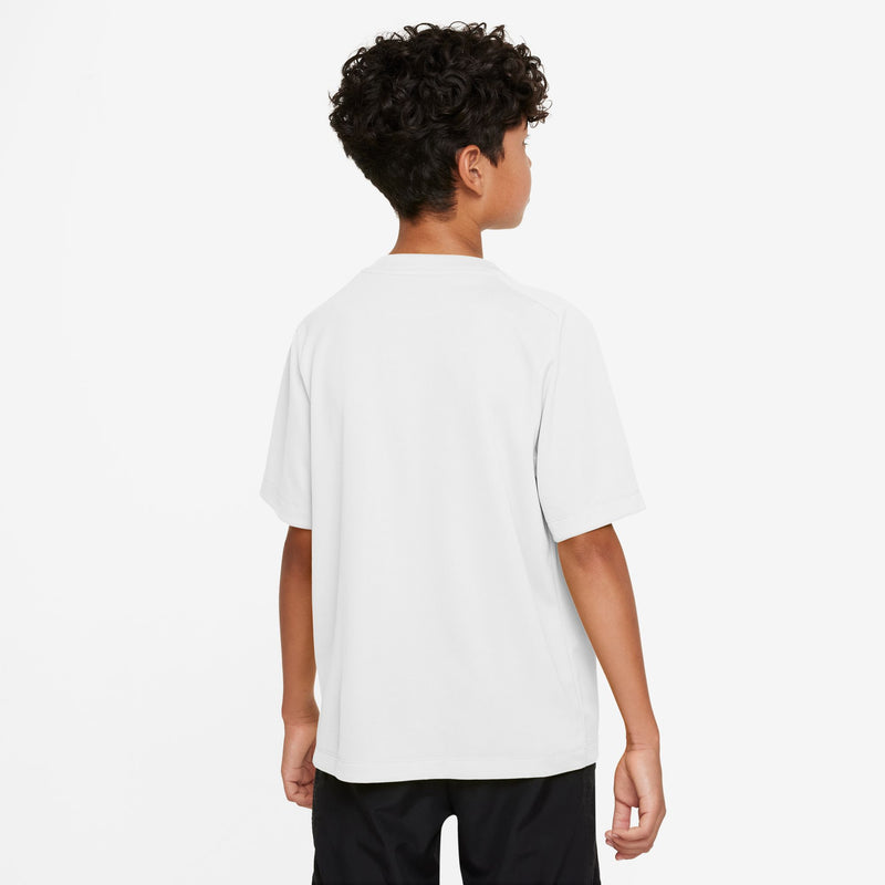 Nike Multi Big Kids' (Boys') Dri-FIT Training Top 'White/Black'