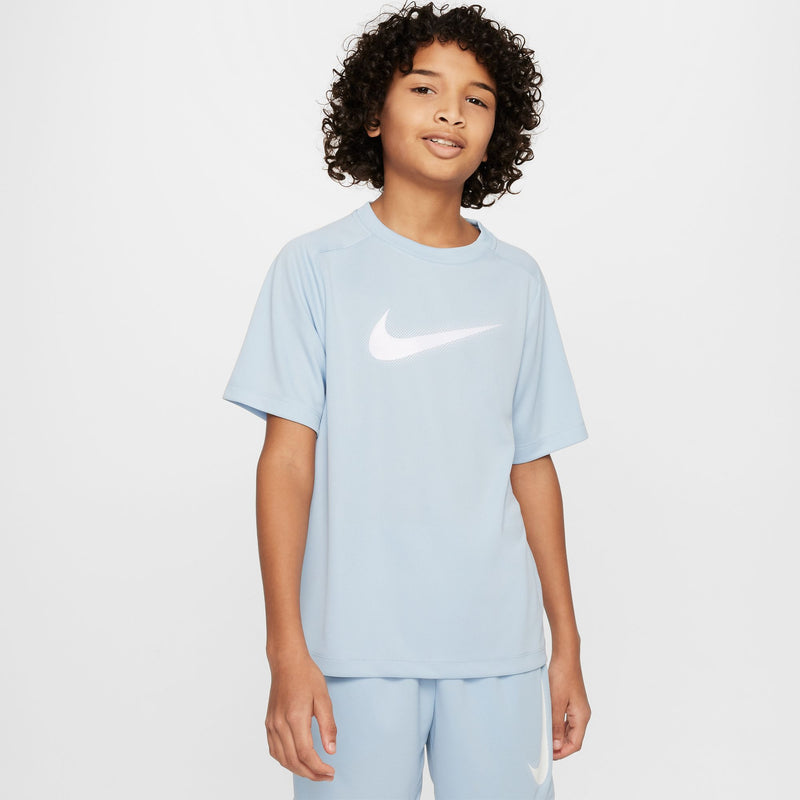 Nike Multi Big Kids' (Boys') Dri-FIT Graphic Training Top 'Armory Blue/White'