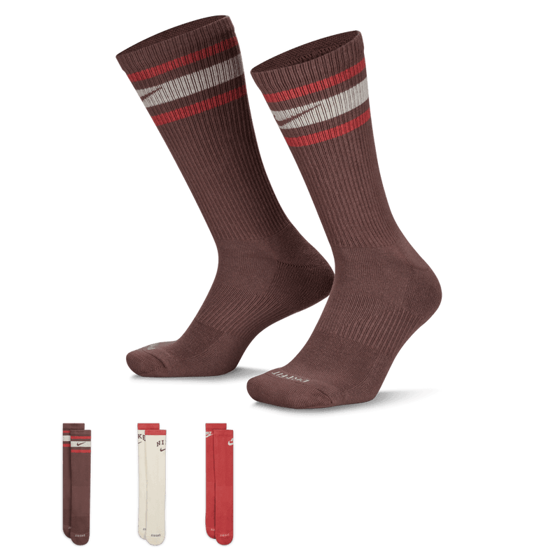 Nike Everyday Plus Cushioned Crew Socks (3 Pairs) 'Multi Color'