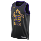 LeBron James Los Angeles Lakers Nike City Edition Swingman Jersey 'Black'