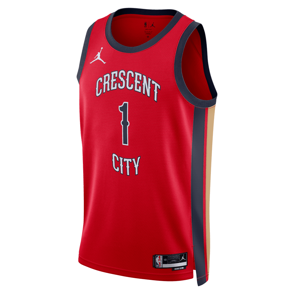 Zion Williamson New Orleans Pelicans 2023/24 Statement Edition Jordan Dri-FIT NBA Swingman Jersey 'Red'