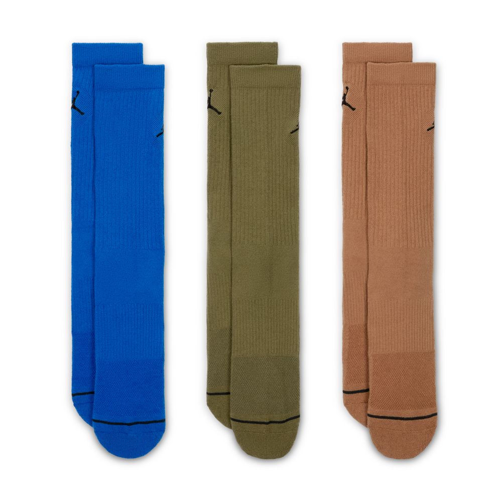 Jordan Everyday Crew Socks (3 pairs) 'Multi Color'