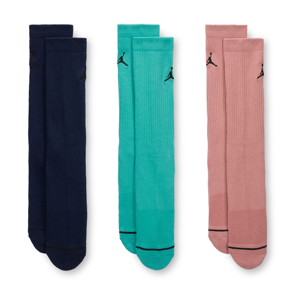 Jordan Everyday Crew Socks (3 pairs) 'Multi Color'