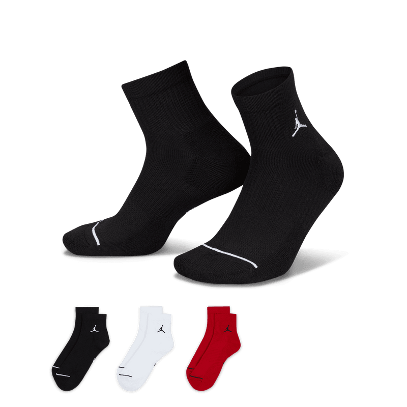 Jordan Everyday Ankle Socks (3 Pairs) 'Multi Color'