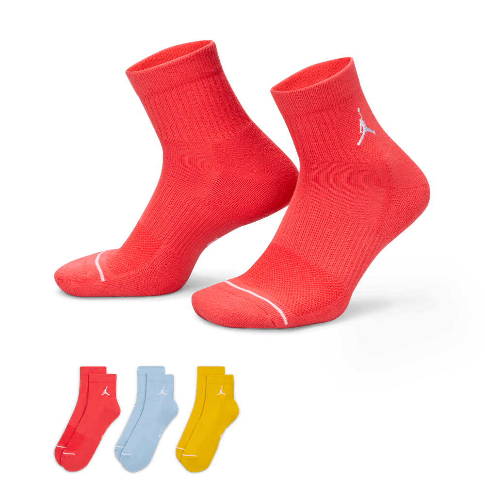 Jordan Everyday Ankle Socks (3 Pairs) 'Multi Color'