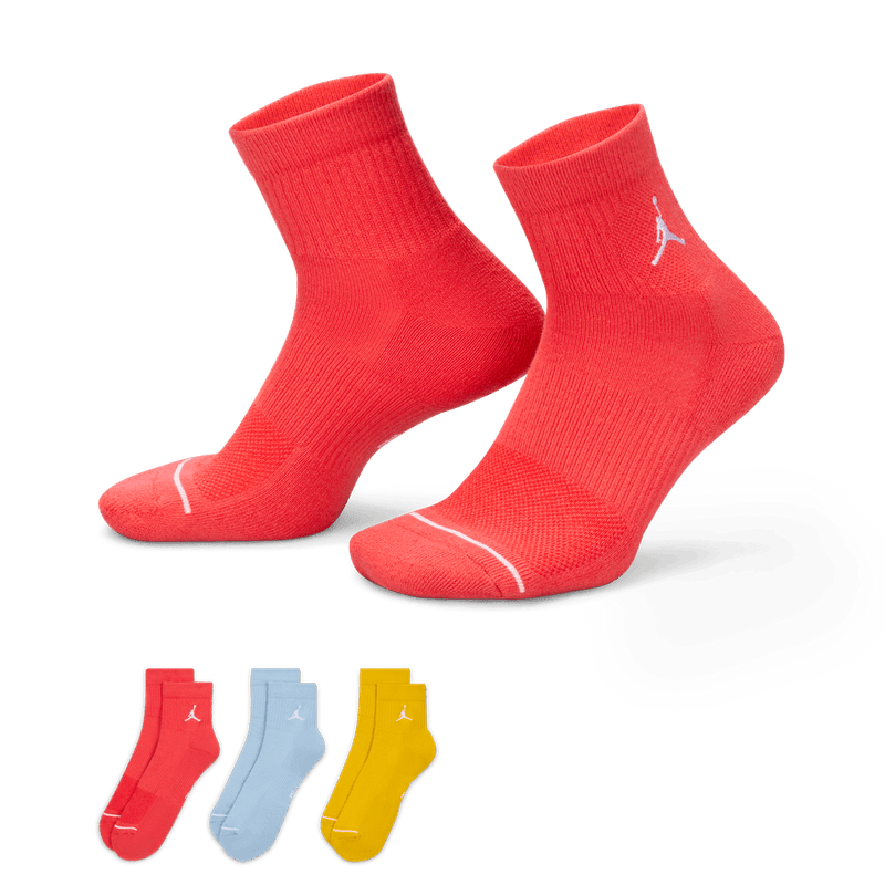 Jordan Everyday Ankle Socks (3 Pairs) 'Multi Color'