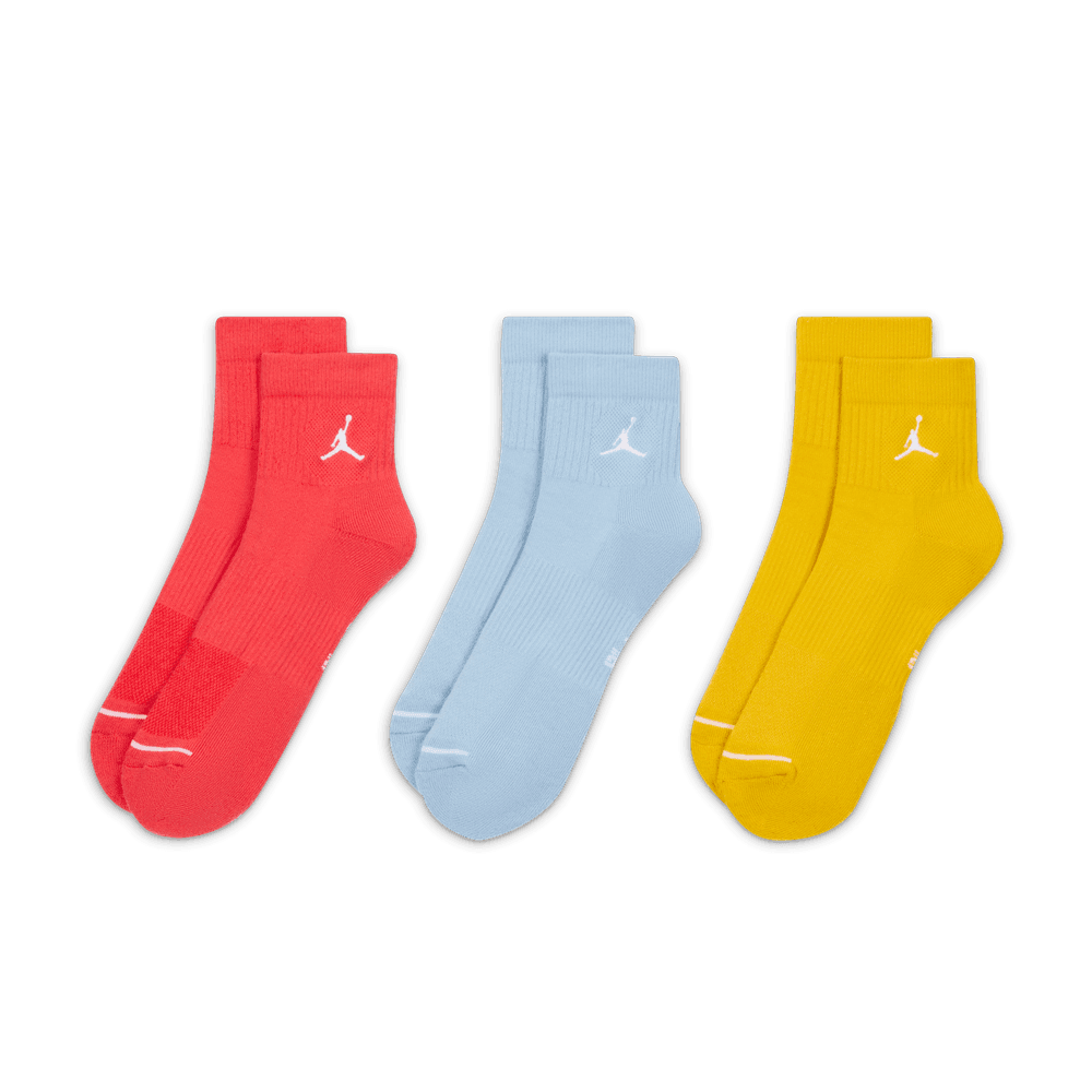 Jordan Everyday Ankle Socks (3 Pairs) 'Multi Color'