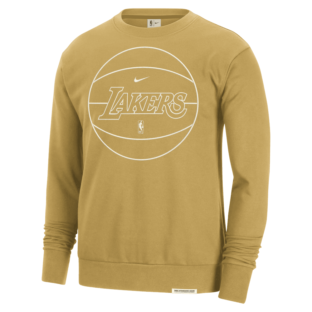 Los Angeles Lakers Nike Standard Men's Crewneck 'Gold/Ivory'