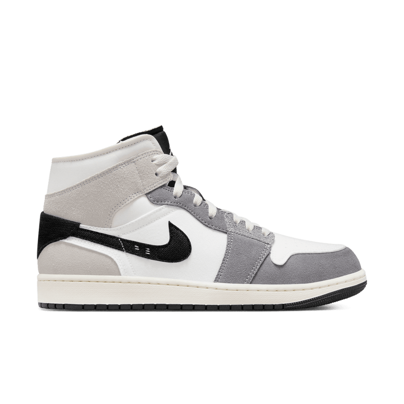 Air Jordan 1 Mid SE Craft Men's Shoes 'Cement Grey/Black/White'