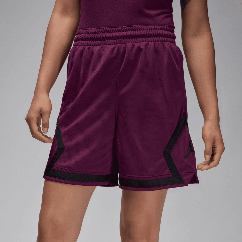 Jordan Sport Women's Diamond Shorts 'Bordeaux/Black'