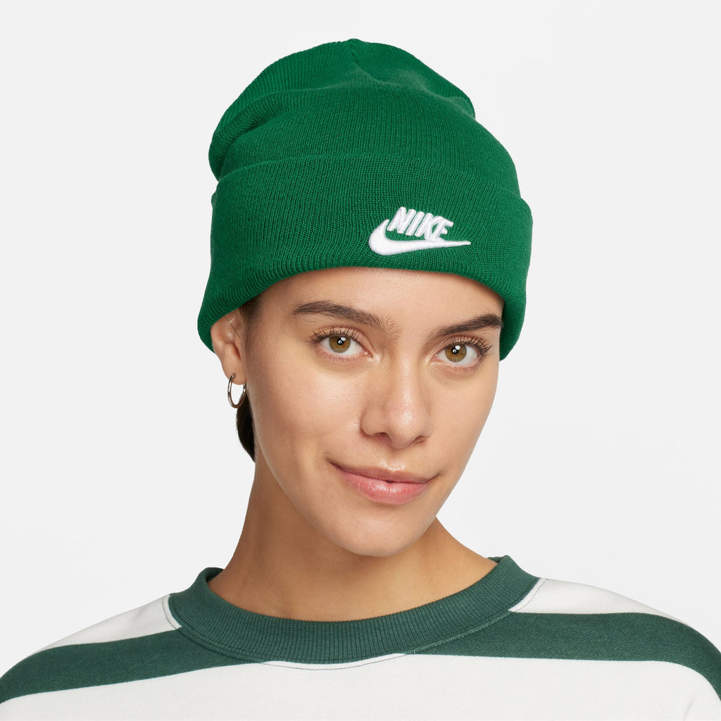 Nike Peak Tall Cuff Futura Beanie 'Malachite/White'