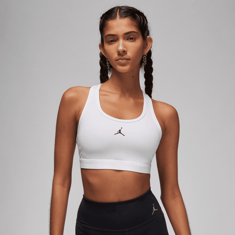 Jordan Sport Women's Medium-Support Padded Jumpman Bra 'White/Stone Mauve'