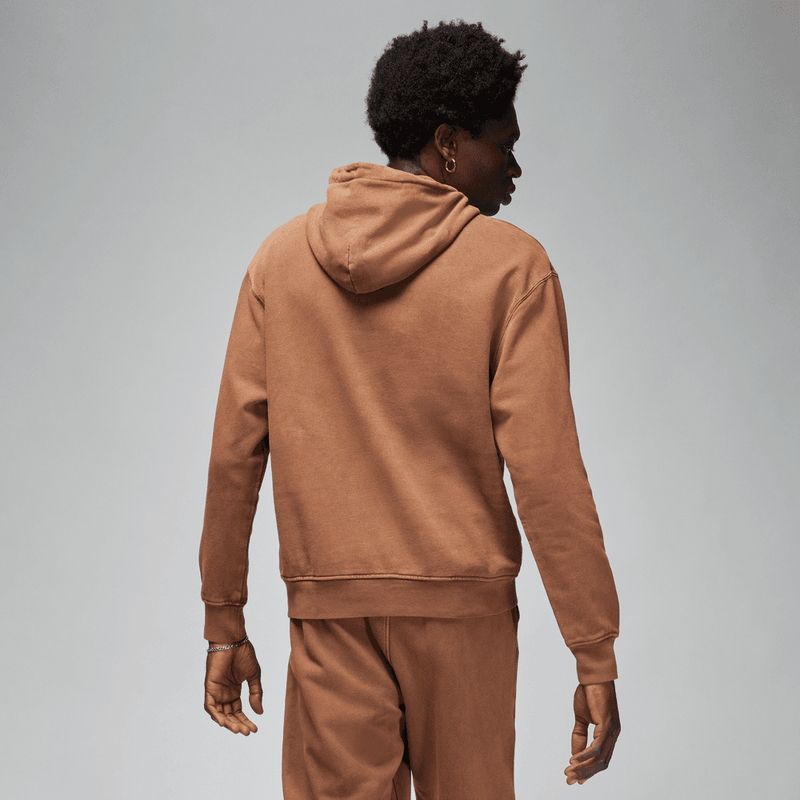 Jordan Essentials Men's Statement Fleece Washed Pullover Hoodie 'British Tan'