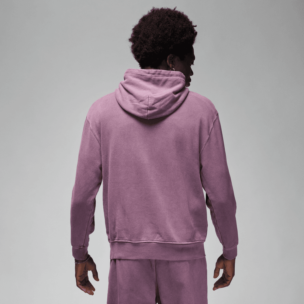 Jordan Essentials Men's Statement Fleece Washed Pullover Hoodie 'Mauve'