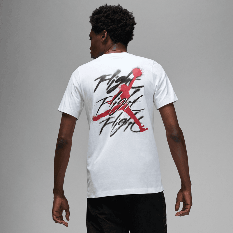 Jordan Men's Graphic T-Shirt 'White/Black/Red'