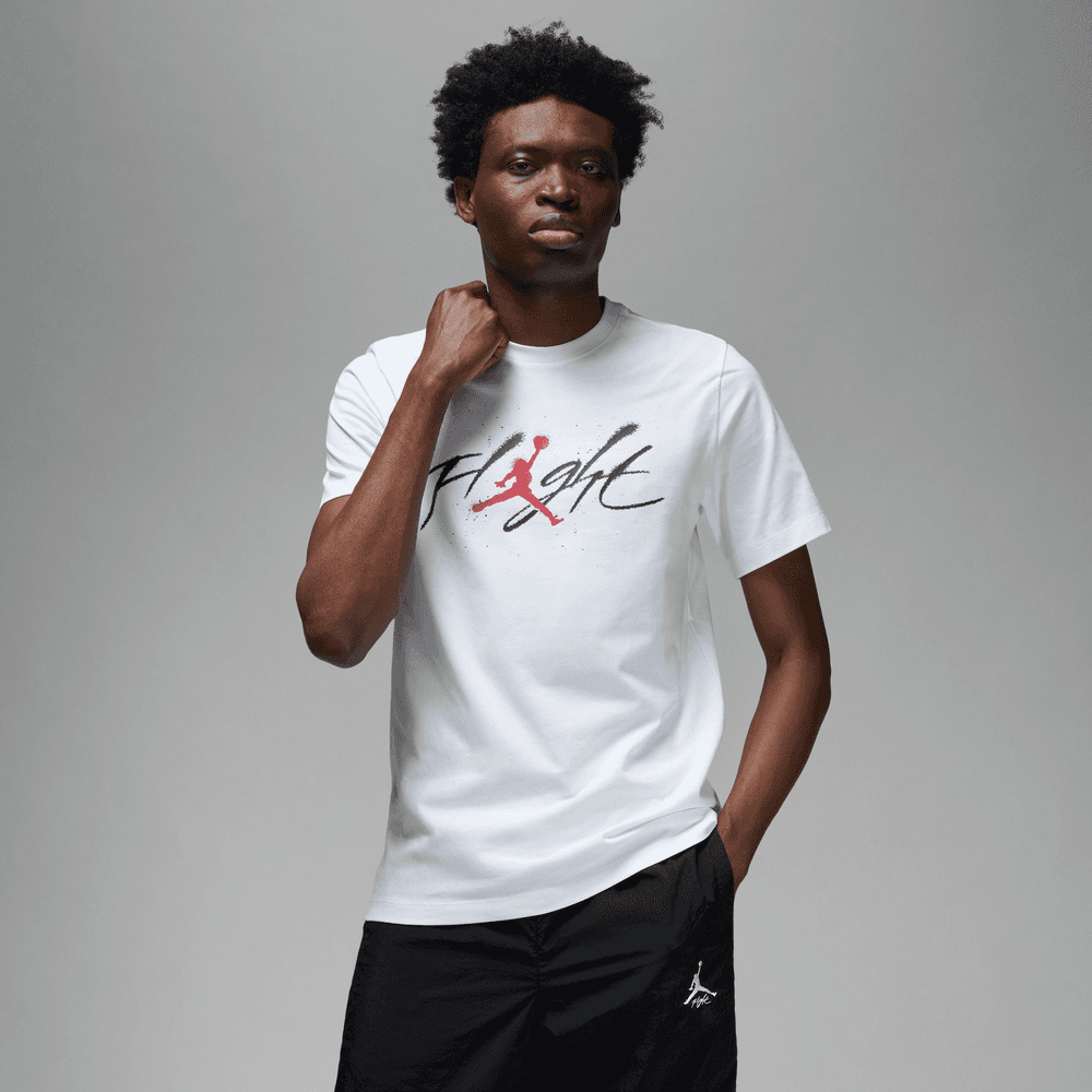 Jordan Men's Graphic T-Shirt 'White/Black/Red'