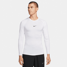 Nike Pro Men's Dri-FIT Tight Long-Sleeve Fitness Top 'White/Black'