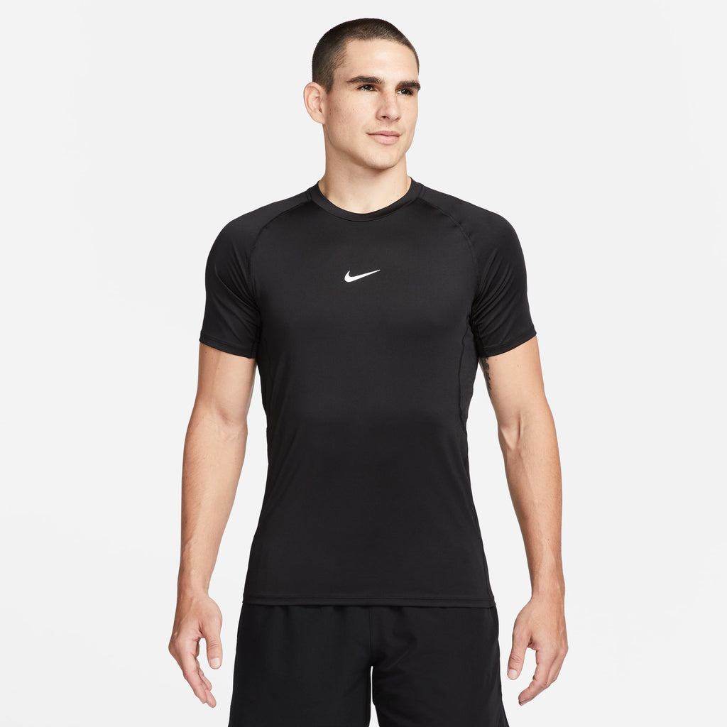 Nike Pro Men's Dri-FIT Slim Short-Sleeve Top 'Black/White'